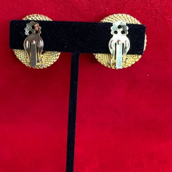 Rich Red Marquis shaped, Faceted Rhinestone Earrings - Picture 5 of 6